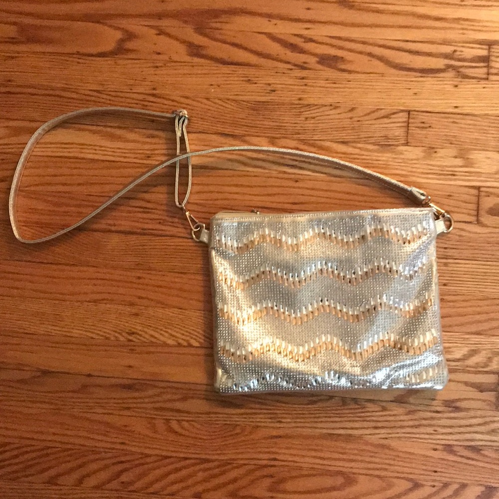 Gold sparkle bag
